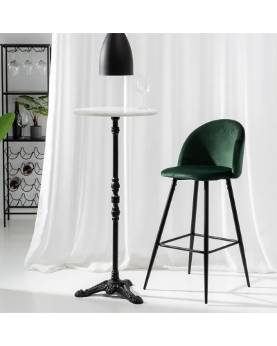 TABURETE ALTO VERDE OSCURO TEJIDO-METAL SALÓN 40,20 X 48,20 X 102 | Sillas y Taburetes |    MATERIAL TEJIDO-METAL  MODELO ALT...