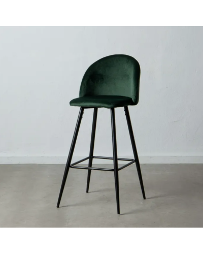 TABURETE ALTO VERDE OSCURO TEJIDO-METAL SALÓN 40,20 X 48,20 X 102 | Sillas y Taburetes |    MATERIAL TEJIDO-METAL  MODELO ALT...