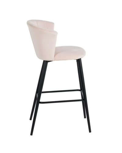 TABURETE TERCIOPELO ROSA TEJIDO-METAL 56 X 52 X 98 CM | Sillas y Taburetes |    MATERIAL TEJIDO-METAL  MODELO TERCIOPELO  TEM...