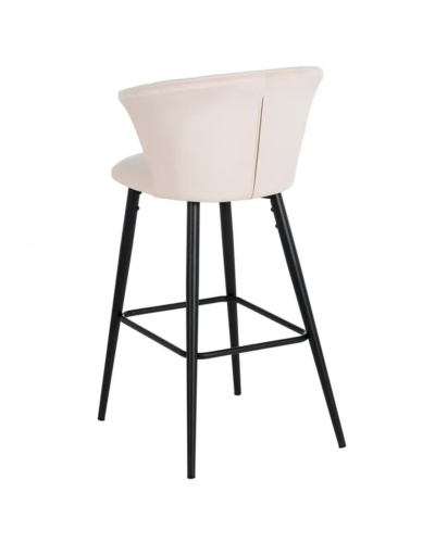 TABURETE TERCIOPELO ROSA TEJIDO-METAL 56 X 52 X 98 CM | Sillas y Taburetes |    MATERIAL TEJIDO-METAL  MODELO TERCIOPELO  TEM...