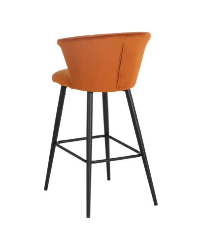 TABURETE TERCIOPELO TERRACOTA TEJIDO-METAL 56 X 52 X 98 CM | Sillas y Taburetes |    MATERIAL TEJIDO-METAL  MODELO TERCIOPELO...