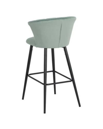 TABURETE TERCIOPELO VERDE MENTA TEJIDO-METAL 56 X 52 X 98 CM | Sillas y Taburetes |    MATERIAL TEJIDO-METAL  MODELO TERCIOPE...