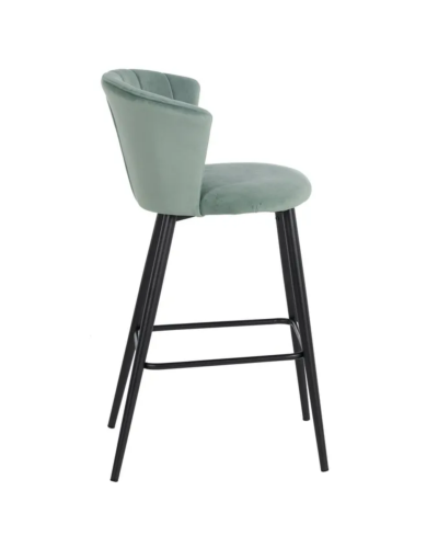 TABURETE TERCIOPELO VERDE MENTA TEJIDO-METAL 56 X 52 X 98 CM | Sillas y Taburetes |    MATERIAL TEJIDO-METAL  MODELO TERCIOPE...