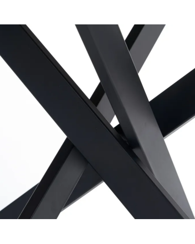 MESA COMEDOR NATURAL-NEGRO DM-METAL 120 X 120 X 75 CM | Mesas |    MATERIAL DM-METAL  TEMPORADA CATÁLOGO  COLOR NATURAL-NEGRO...