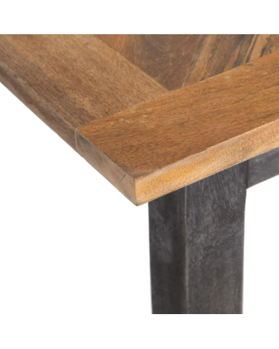 MESA COMEDOR NATURAL-NEGRO 200 X 100 X 76 CM | Mesas |    MATERIAL MADERA DE MANGO  TEMPORADA CATÁLOGO  COLOR NATURAL-NEGRO  ...