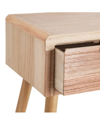 CONSOLA NATURAL MADERA-RATÁN SALÓN 80 X 40 X 78 CM | Consolas |    MATERIAL MADERA-RATÁN  COLECCION HONEY  TEMPORADA CATÁLOGO...