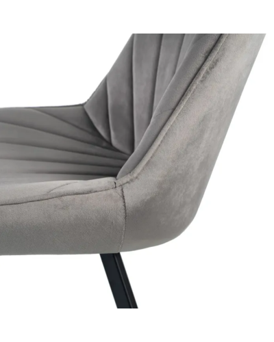 SILLA TERCIOPELO GRIS SALÓN 51 X 55 X 82 CM | Sillas y Taburetes |    MODELO TERCIOPELO  TEMPORADA PROMO  COLOR GRIS  PIEZA S...