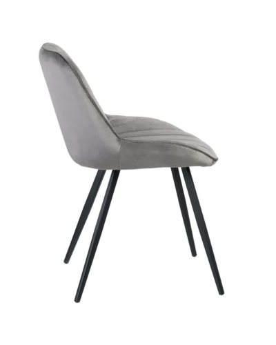 SILLA TERCIOPELO GRIS SALÓN 51 X 55 X 82 CM | Sillas y Taburetes |    MODELO TERCIOPELO  TEMPORADA PROMO  COLOR GRIS  PIEZA S...