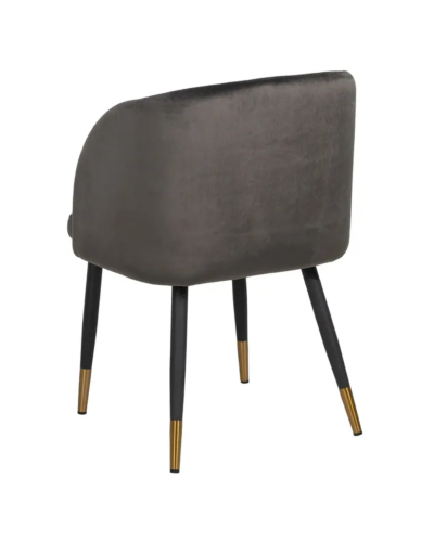 SILLA TERCIOPELO GRIS TEJIDO-METAL SALÓN 54 X 51 X 79,50 CM | Sillas y Taburetes |    MATERIAL TEJIDO-METAL  MODELO TERCIOPEL...