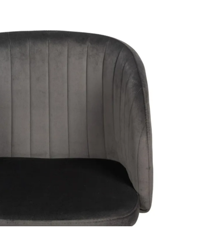 SILLA TERCIOPELO GRIS TEJIDO-METAL SALÓN 54 X 51 X 79,50 CM | Sillas y Taburetes |    MATERIAL TEJIDO-METAL  MODELO TERCIOPEL...