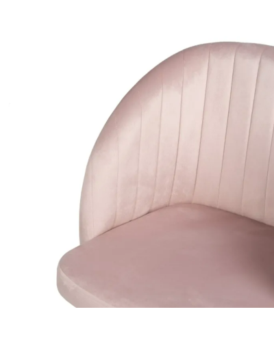 SILLA TERCIOPELO ROSA TEJIDO-METAL SALÓN 54 X 51 X 79,50 CM | Sillas y Taburetes |    MATERIAL TEJIDO-METAL  MODELO TERCIOPEL...