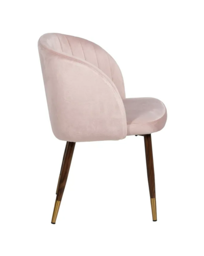 SILLA TERCIOPELO ROSA TEJIDO-METAL SALÓN 54 X 51 X 79,50 CM | Sillas y Taburetes |    MATERIAL TEJIDO-METAL  MODELO TERCIOPEL...