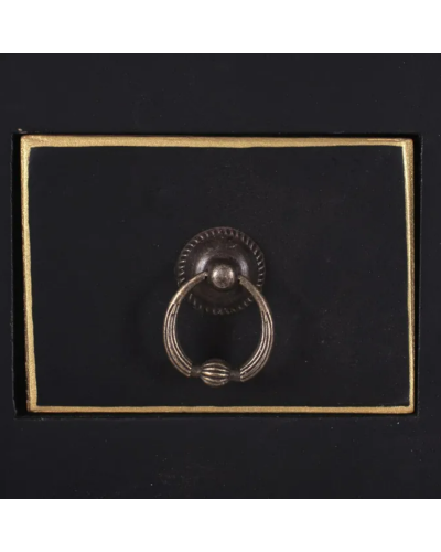 CONSOLA 2 PUERTAS Y 6 CAJONES NEGRO 63 X 26 X 80 CM | Consolas |    MATERIAL MADERA  MODELO 2 PUERTAS Y 6 CAJONES  COLECCION ...