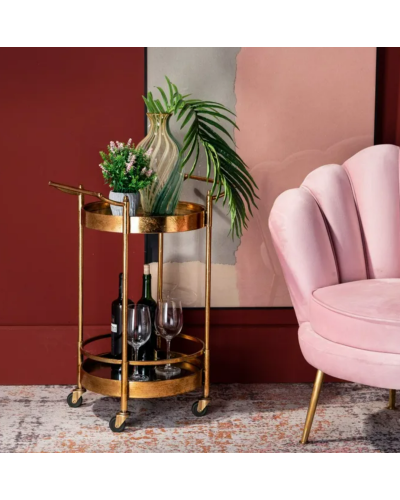 CAMARERA ORO METAL-ESPEJO DECORACIÓN 50,50 X 40 X 74,50 CM | Camareras |    MATERIAL METAL-ESPEJO  TEMPORADA CATÁLOGO  COLOR ...