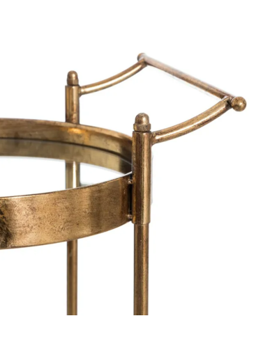 CAMARERA ORO METAL-ESPEJO DECORACIÓN 50,50 X 40 X 74,50 CM | Camareras |    MATERIAL METAL-ESPEJO  TEMPORADA CATÁLOGO  COLOR ...