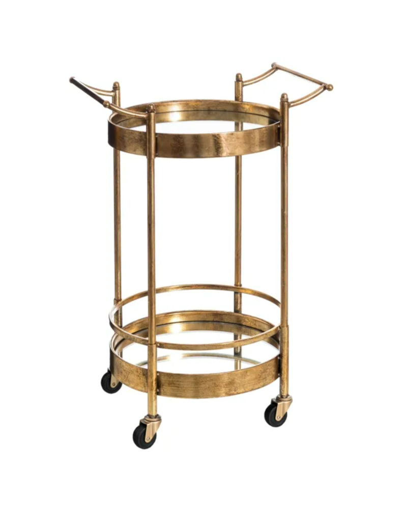 CAMARERA ORO METAL-ESPEJO DECORACIÓN 50,50 X 40 X 74,50 CM | Camareras |    MATERIAL METAL-ESPEJO  TEMPORADA CATÁLOGO  COLOR ...