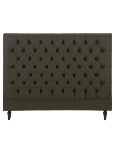 CABECERO VERDE OSCURO LINO DORMITORIO 155 X 10,50 X 125 CM | Cabeceros |    MATERIAL LINO  TEMPORADA PROMO  COLOR VERDE OSCUR...