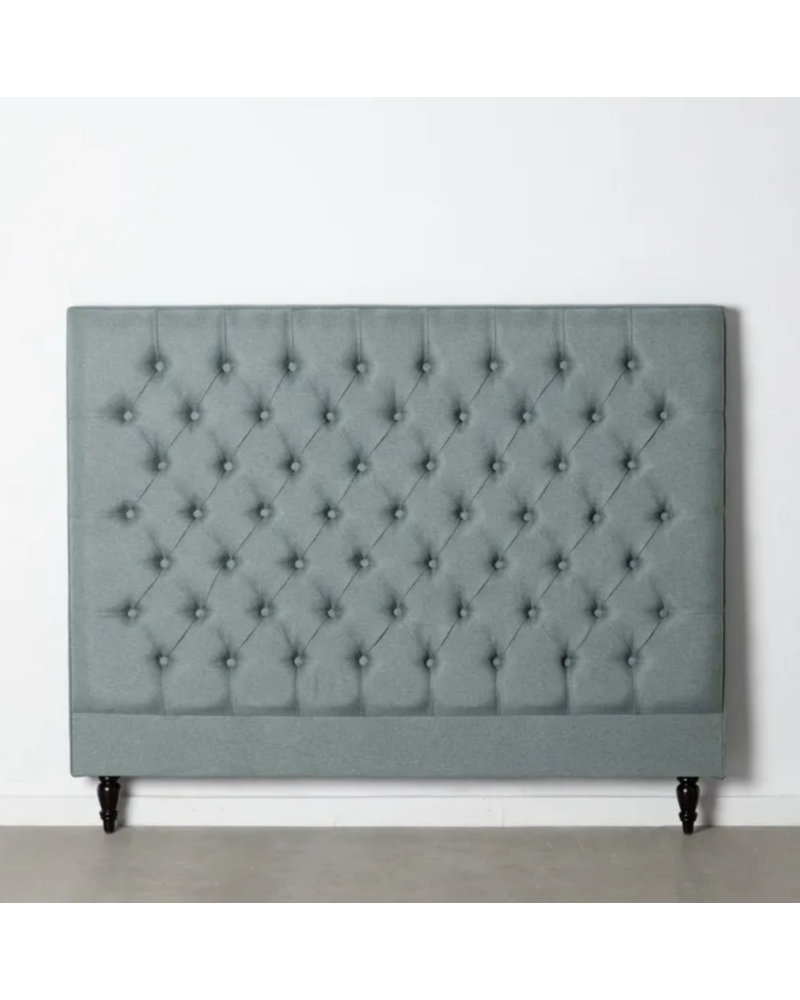 CABECERO AZUL HIELO LINO DORMITORIO 155 X 10,50 X 125 CM | Cabeceros |    MATERIAL LINO  TEMPORADA PROMO  COLOR AZUL HIELO  P...