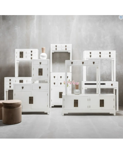 CONSOLA BLANCO DM-MADERA ORIENTAL 95 X 26 X 91 CM | Consolas |   MATERIAL DM-MADERA  COLECCION NEW ORIENTAL  TEMPORADA PROMO ...