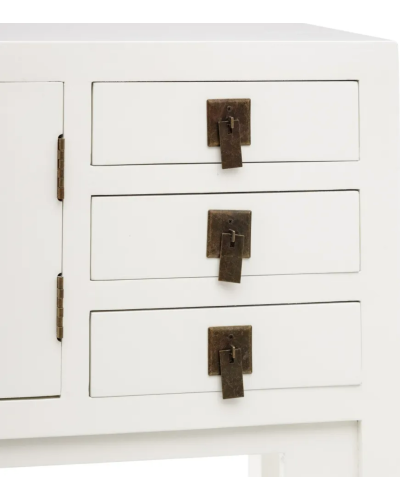 CONSOLA BLANCO DM-MADERA ORIENTAL 95 X 26 X 91 CM | Consolas |   MATERIAL DM-MADERA  COLECCION NEW ORIENTAL  TEMPORADA PROMO ...