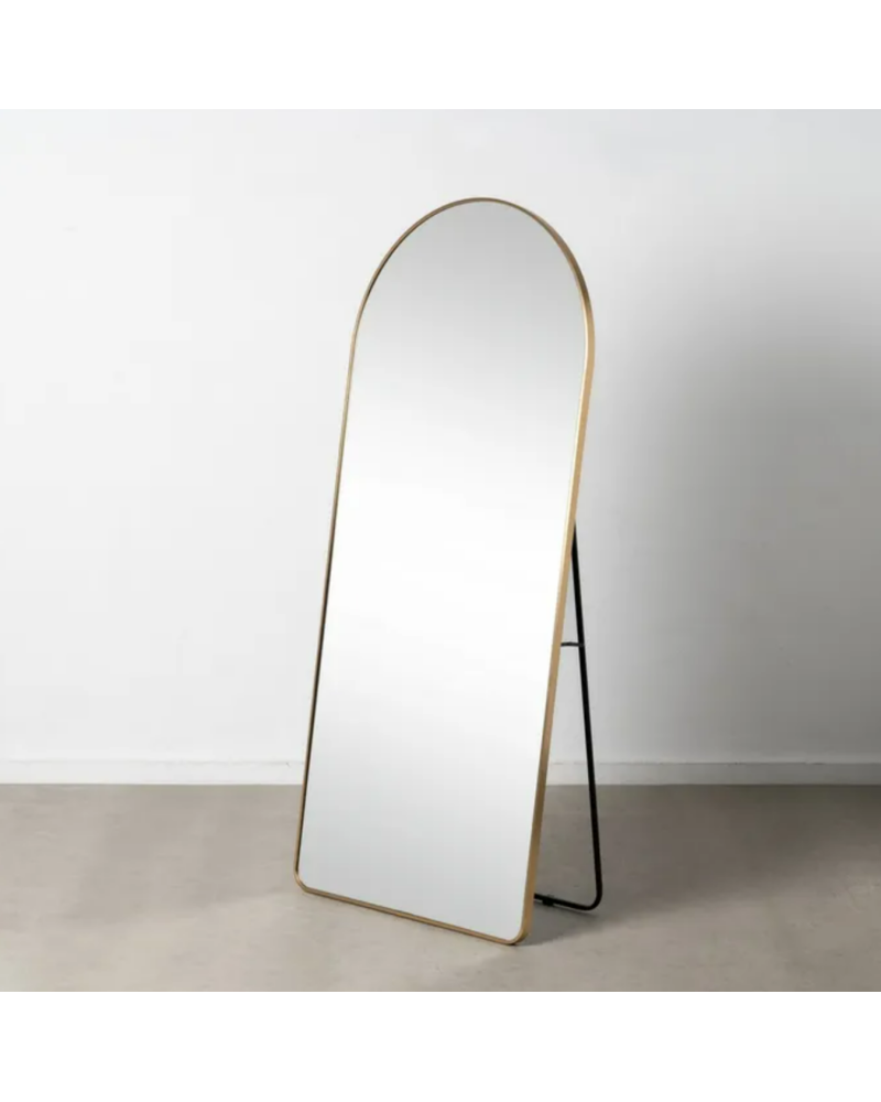 ESPEJO ORO ALUMINIO-CRISTAL DECORACIÓN 80 X 3 X 180 CM | Espejos |    MATERIAL ALUMINIO-CRISTAL  TEMPORADA CATÁLOGO  COLOR OR...