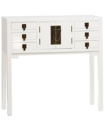 CONSOLA BLANCO DM-MADERA ORIENTAL 95 X 26 X 91 CM | Consolas |   MATERIAL DM-MADERA  COLECCION NEW ORIENTAL  TEMPORADA PROMO ...