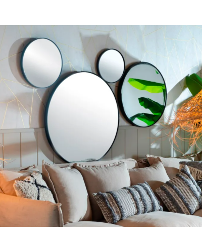 ESPEJO NEGRO ALUMINIO-CRISTAL 60 X 4 X 60 CM | Espejos |    MATERIAL ALUMINIO-CRISTAL  COLOR NEGRO  PIEZA ESPEJO  MEDIDAS 60 ...