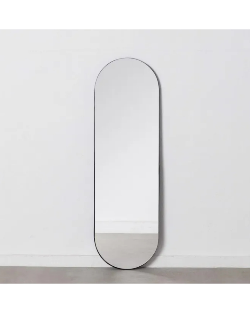 ESPEJO VESTIDOR NEGRO METAL DECORACIÓN 40 X 2 X 130 CM | Espejos |