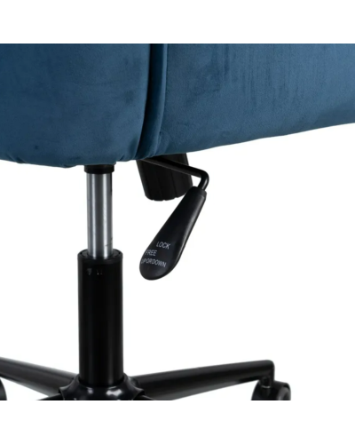 SILLA RUEDAS AZUL TERCIOPELO 60 X 60,50 X 82 CM | Sillas y Taburetes |    MATERIAL TERCIOPELO  MODELO RUEDAS  TEMPORADA PROMO...