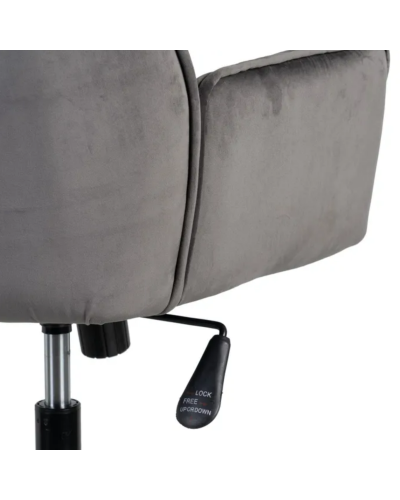 SILLA RUEDAS GRIS TERCIOPELO 60 X 60,50 X 82 CM | Sillas y Taburetes |    MATERIAL TERCIOPELO  MODELO RUEDAS  TEMPORADA PROMO...