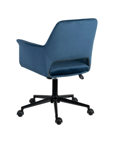 SILLA RUEDAS AZUL TERCIOPELO 61 X 66 X 82 CM | Sillas y Taburetes |    MATERIAL TERCIOPELO  MODELO RUEDAS  TEMPORADA PROMO  C...