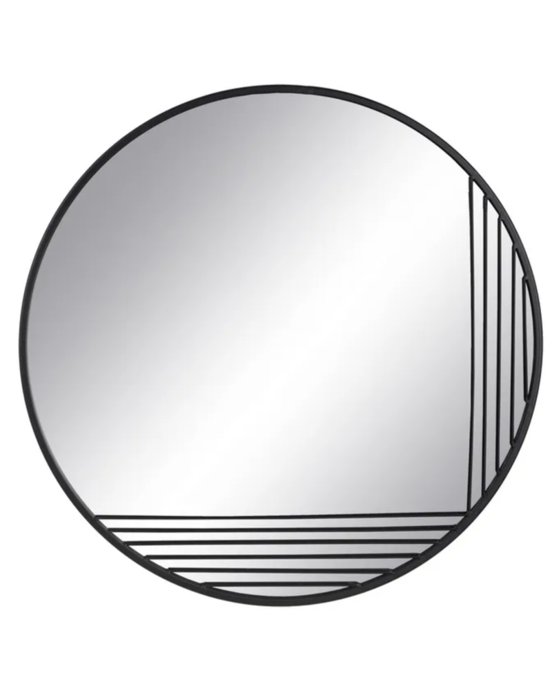 ESPEJO NEGRO METAL-CRISTAL DECORACIÓN 70 X 1,50 X 70 CM | Espejos |    MATERIAL METAL-CRISTAL  TEMPORADA CATÁLOGO  COLOR NEGR...