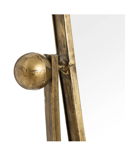 ESPEJO VESTIDOR ORO VIEJO METAL-CRISTAL 55 X 33 X 152 CM | Espejos |    MATERIAL METAL-CRISTAL  TEMPORADA CATÁLOGO  COLOR ORO...