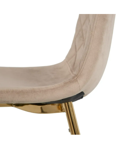 SILLA TERCIOPELO TAUPE SALÓN 45 X 47 X 84,50 CM | Sillas y Taburetes |    MATERIAL TEJIDO-METAL  MODELO TERCIOPELO  TEMPORADA...