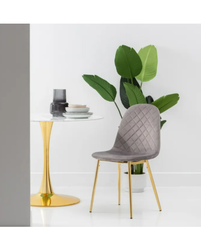 SILLA TERCIOPELO GRIS SALÓN 45 X 47 X 84,50 CM | Sillas y Taburetes |    MATERIAL TEJIDO-METAL  MODELO TERCIOPELO  TEMPORADA ...