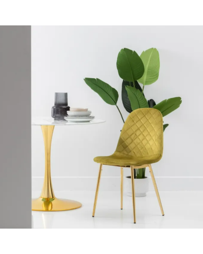 SILLA TERCIOPELO VERDE SALÓN 45 X 47 X 84,50 CM | Sillas y Taburetes |    MATERIAL TEJIDO-METAL  MODELO TERCIOPELO  TEMPORADA...