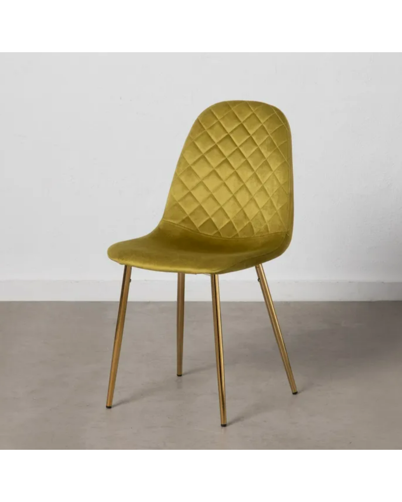 SILLA TERCIOPELO VERDE SALÓN 45 X 47 X 84,50 CM | Sillas y Taburetes |    MATERIAL TEJIDO-METAL  MODELO TERCIOPELO  TEMPORADA...