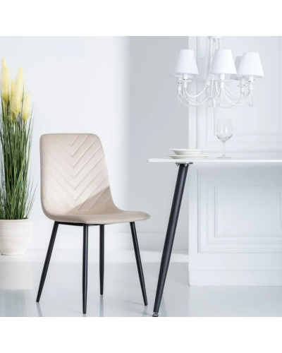 SILLA BEIGE METAL SALÓN 45 X 51 X 88,50 CM | Sillas y Taburetes |    MATERIAL METAL  TEMPORADA CATÁLOGO  COLOR BEIGE  PIEZA S...