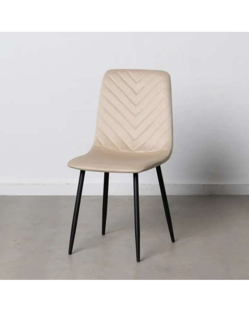 SILLA BEIGE METAL SALÓN 45 X 51 X 88,50 CM | Sillas y Taburetes |    MATERIAL METAL  TEMPORADA CATÁLOGO  COLOR BEIGE  PIEZA S...