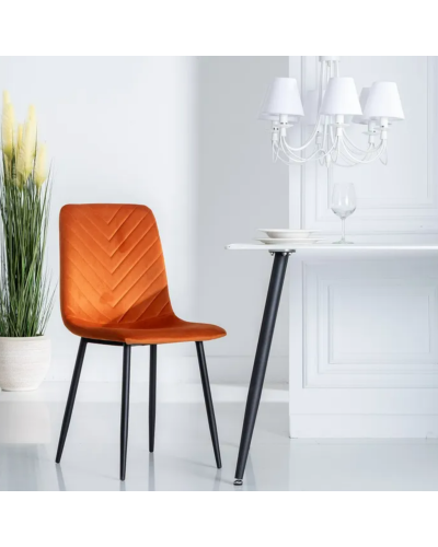 SILLA NARANJA METAL SALÓN 45 X 51 X 88,50 CM | Sillas y Taburetes |    MATERIAL METAL  TEMPORADA CATÁLOGO  COLOR NARANJA  PIE...