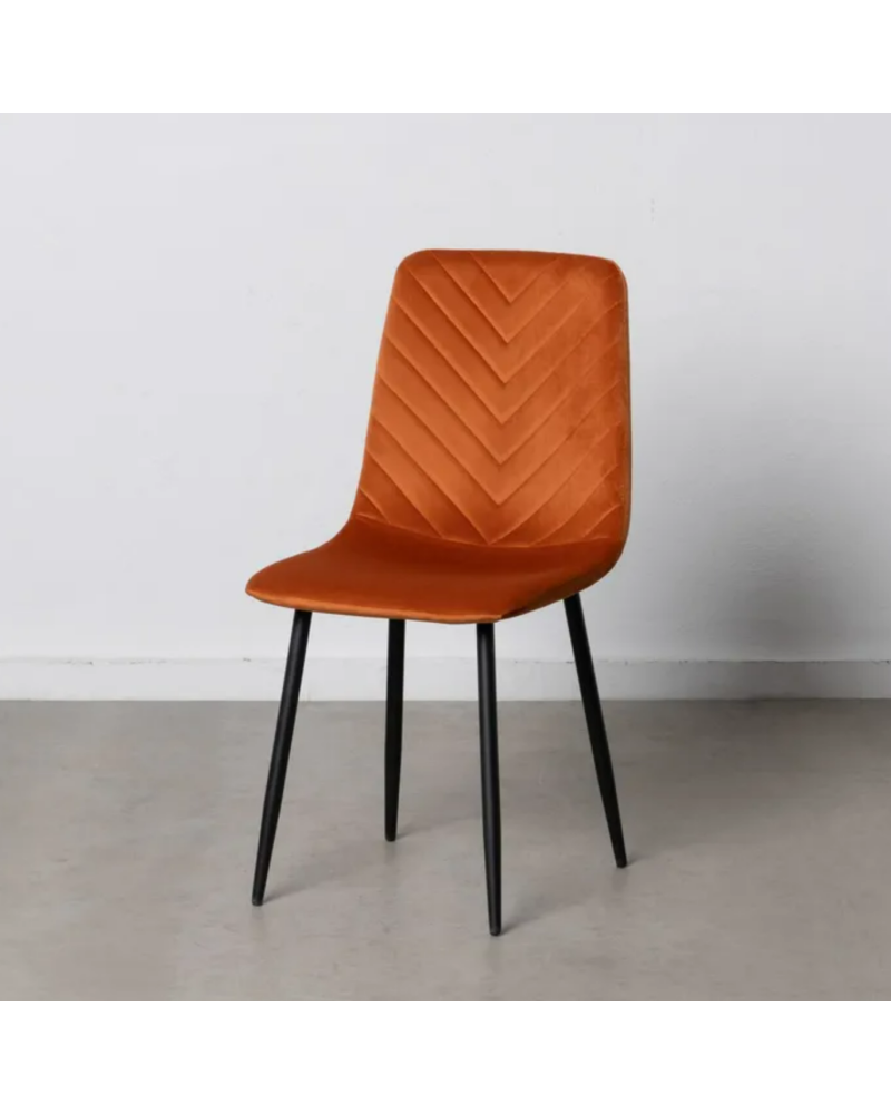 SILLA NARANJA METAL SALÓN 45 X 51 X 88,50 CM | Sillas y Taburetes |    MATERIAL METAL  TEMPORADA CATÁLOGO  COLOR NARANJA  PIE...
