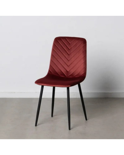 SILLA VINO METAL SALÓN 45 X 51 X 88,50 CM | Sillas y Taburetes |    MATERIAL METAL  TEMPORADA CATÁLOGO  COLOR VINO  PIEZA SIL...