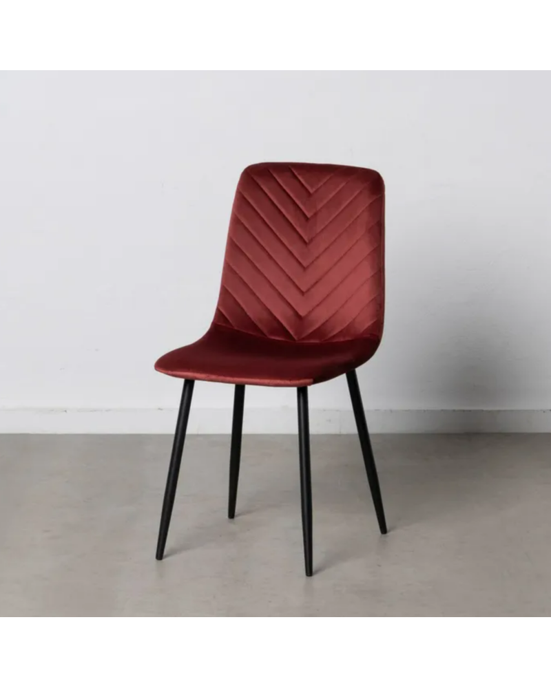 SILLA VINO METAL SALÓN 45 X 51 X 88,50 CM | Sillas y Taburetes |    MATERIAL METAL  TEMPORADA CATÁLOGO  COLOR VINO  PIEZA SIL...