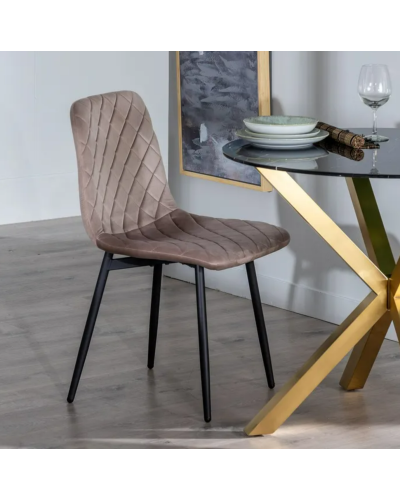 SILLA CHAMPÁN DM-METAL 44 X 55 X 86 CM | Sillas y Taburetes |    MATERIAL DM-METAL  TEMPORADA PROMO  COLOR CHAMPÁN  PIEZA SIL...