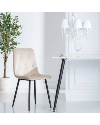 SILLA BEIGE METAL SALÓN 45 X 51 X 88,50 CM | Sillas y Taburetes |    MATERIAL METAL  TEMPORADA PROMO  COLOR BEIGE  PIEZA SILL...