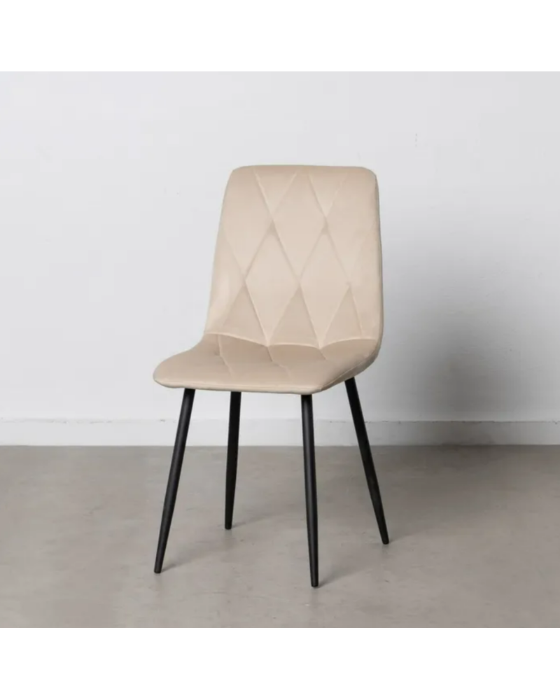 SILLA BEIGE METAL SALÓN 45 X 51 X 88,50 CM | Sillas y Taburetes |    MATERIAL METAL  TEMPORADA PROMO  COLOR BEIGE  PIEZA SILL...