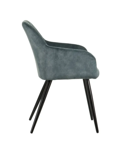 SILLA AZUL TEJIDO-METAL SALÓN 54 X 60 X 83 CM | Sillas y Taburetes |    MATERIAL TEJIDO-METAL  TEMPORADA CATÁLOGO  COLOR AZUL...