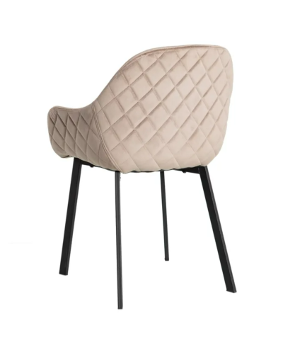 SILLA TAUPE TEJIDO-METAL SALÓN 57,50 X 53 X 84,50 CM | Sillas y Taburetes |    MATERIAL TEJIDO-METAL  TEMPORADA CATÁLOGO  COL...