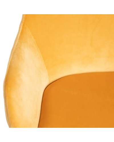 SILLA MOSTAZA TEJIDO-METAL SALÓN 57,50 X 53 X 84,50 CM | Sillas y Taburetes |    MATERIAL TEJIDO-METAL  TEMPORADA CATÁLOGO  C...