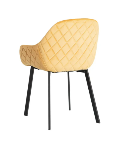 SILLA MOSTAZA TEJIDO-METAL SALÓN 57,50 X 53 X 84,50 CM | Sillas y Taburetes |    MATERIAL TEJIDO-METAL  TEMPORADA CATÁLOGO  C...